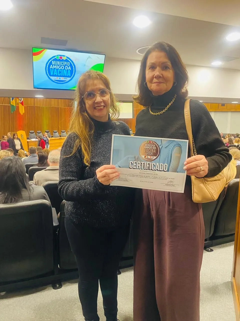 Imagem destaque da notícia: Almirante Tamandaré do Sul recebe Certificação Município Amigo da Vacina
